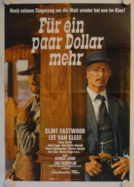 Für ein paar Dollar mehr originales deutsches Filmplakat (R69)